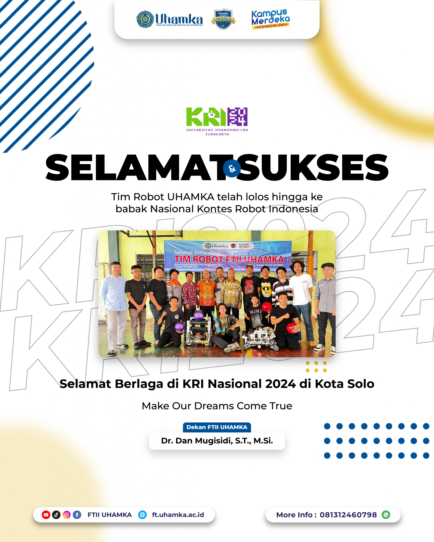 ucapan selamat robotik
